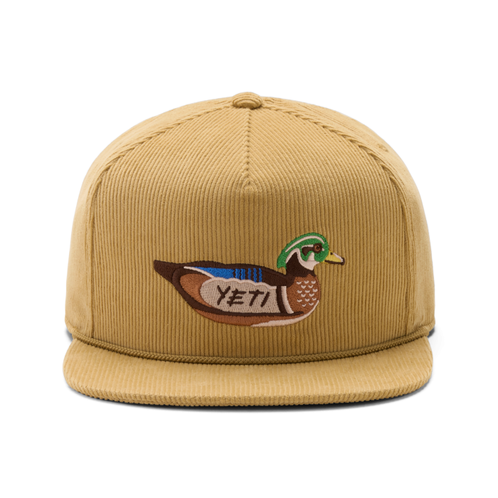 Corduroy Flat Brim Rope Hat